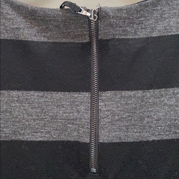 LOFT Black and Gray Lightweight Sweater Dress - Picture 4 of 7